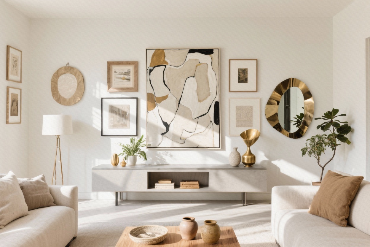 7 Wall Art Layering Tricks to Create Stunning Living Room Focal Points