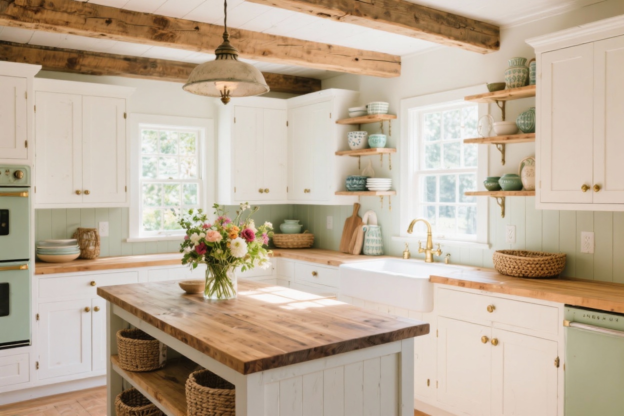8 Farmhouse Cottage Kitchen Ideas for the New Modern Aesthetic You’ll Love