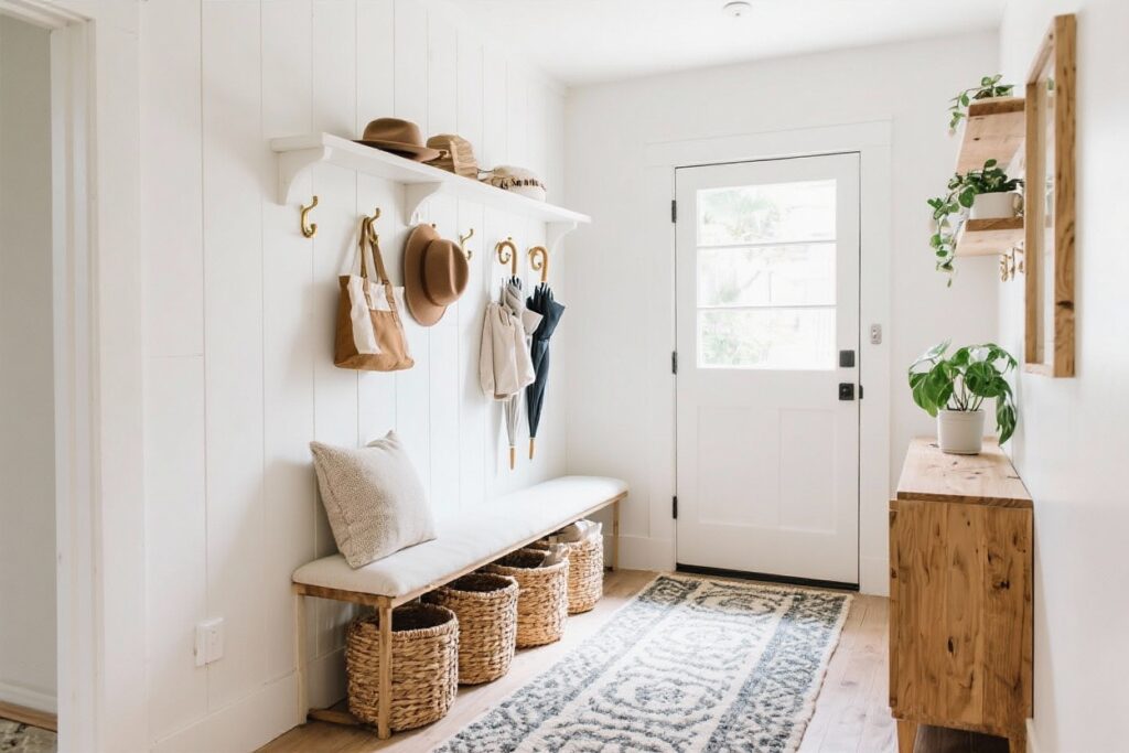 8 Mini Mudroom Ideas for Small Entryways That Maximize Style and Storage