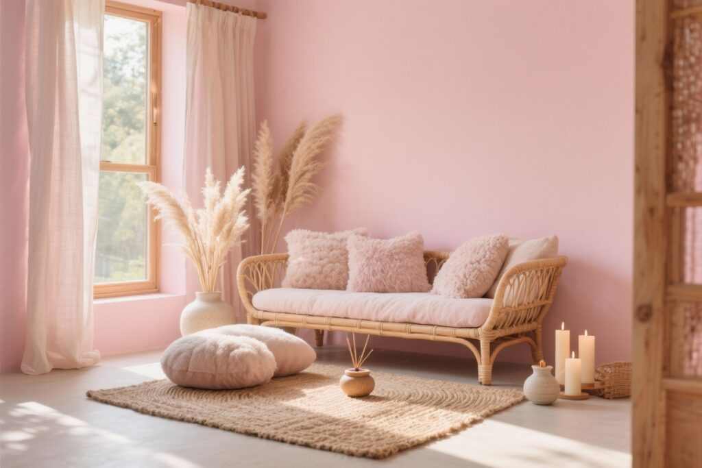 8 Pink Meditation Room Ideas That Feel Calm & Cozy
