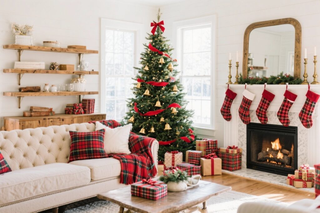 8 Plaid Christmas Decor Ideas That Make Your Home Feel Timeless