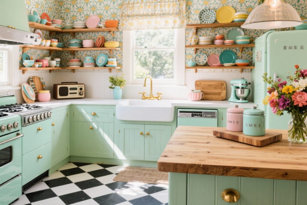 8 Retro Kitchen Styling Ideas That Look Seriously perfect