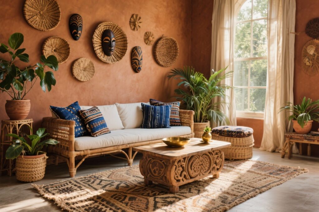 9 Afro boho Living Room Ideas That Feel Lived in and Authentic