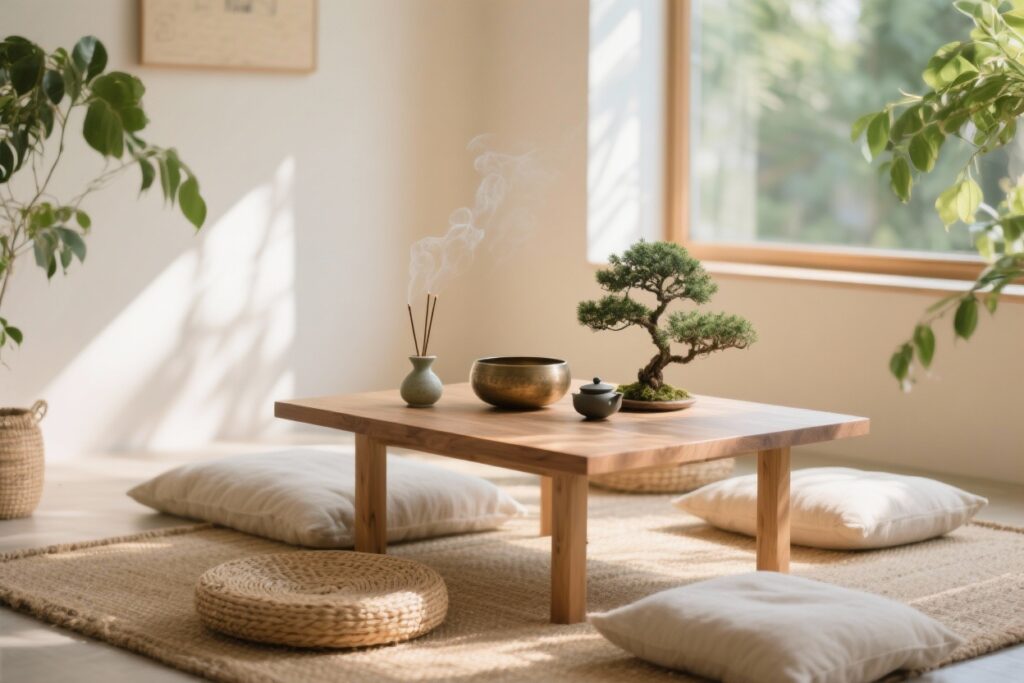 9 Beautiful Meditation Tables for Peaceful Spaces You’ll Want Right Now