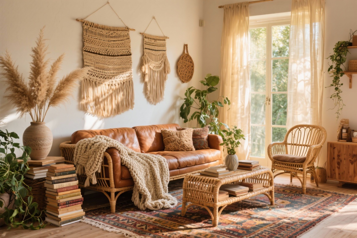 9 Boho Living Room Ideas Full of Warmth and Texture You’ll Love