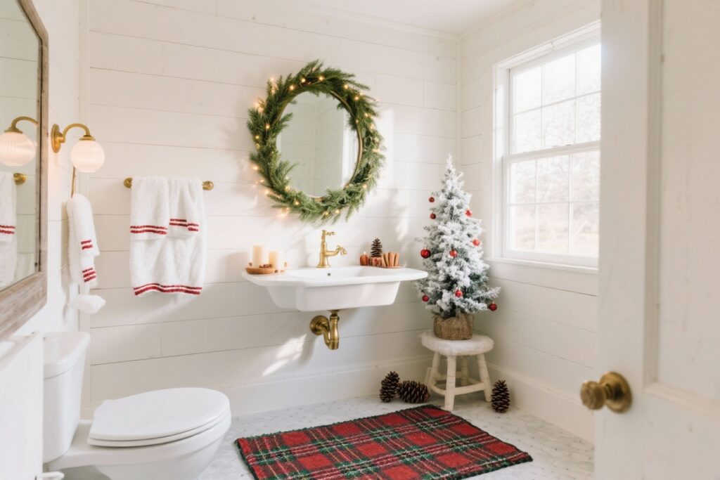 9 Christmas Bathroom Decor Ideas You’ll Love for a Festive Glow-up