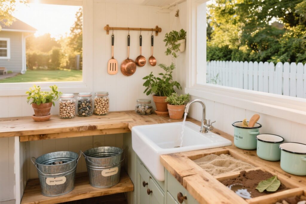 9 Creative Ideas for Building the Ultimate Mud Kitchen Sensory Setup