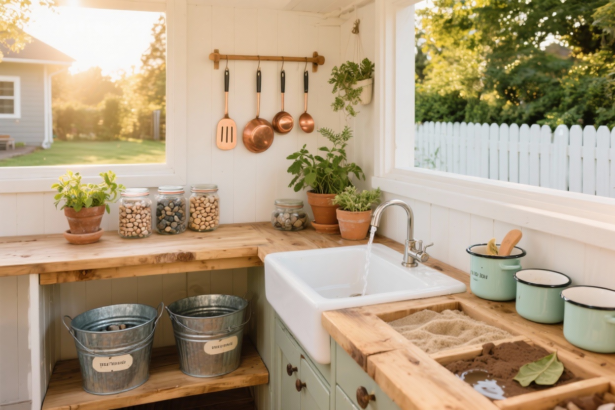 9 Creative Ideas for Building the Ultimate Mud Kitchen Sensory Setup