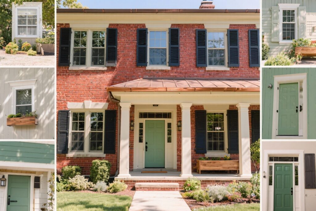 9 Exterior Color Scheme Ideas That Look Amazing on Red Brick Homes