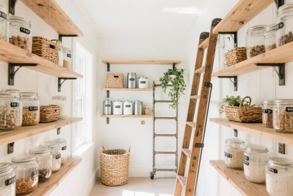 9 Pantry Shelf Ideas That Look Good and Function Well