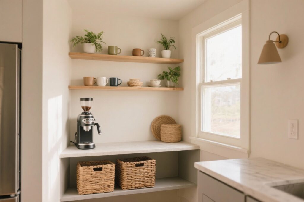 9 Small Coffee Bar Ideas That Fit Anywhere and Feel Effortlessly Chic
