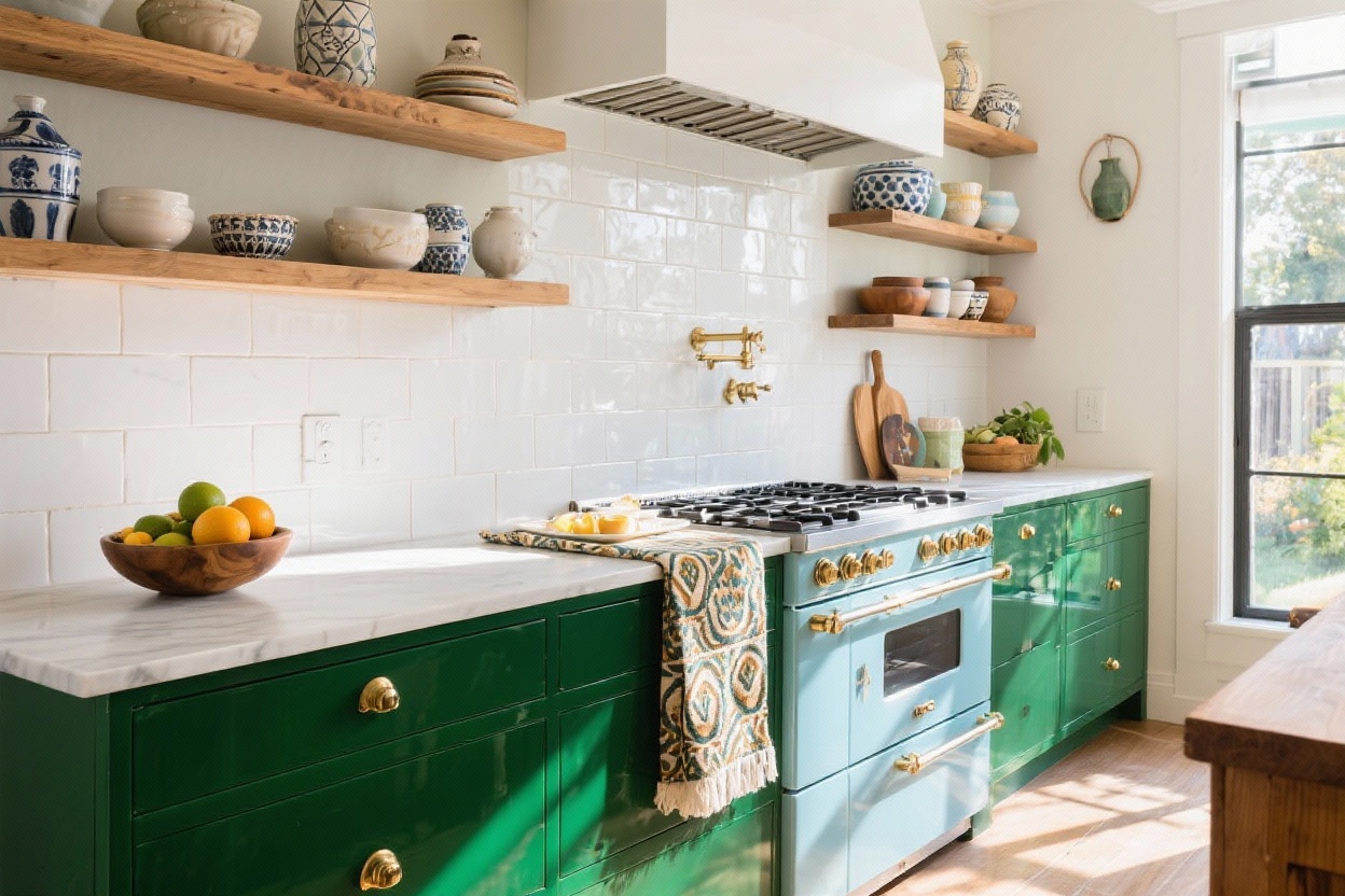 9 Ways to Make a Colorful Kitchen Look Magazine worthy