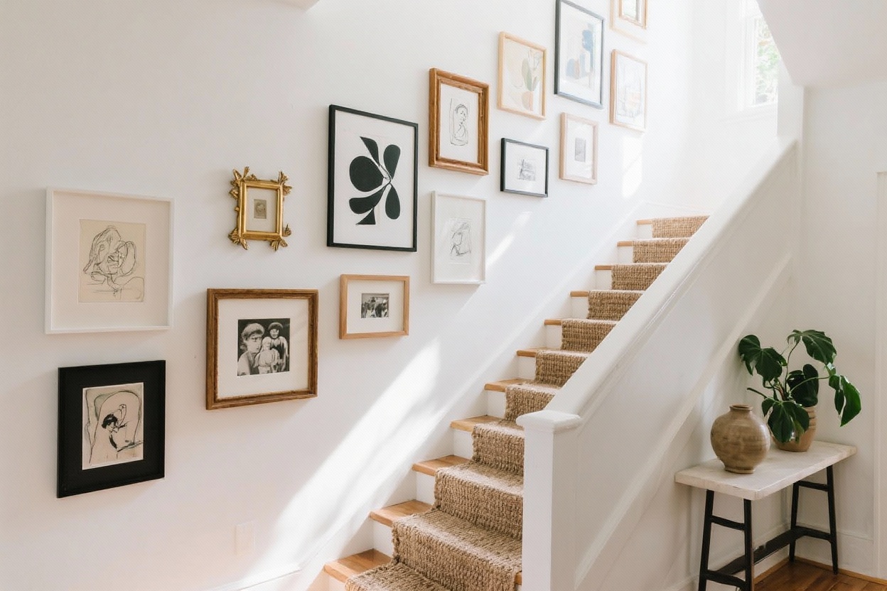 7 Gallery Wall Ideas for Staircases That Instantly Elevate Your Home