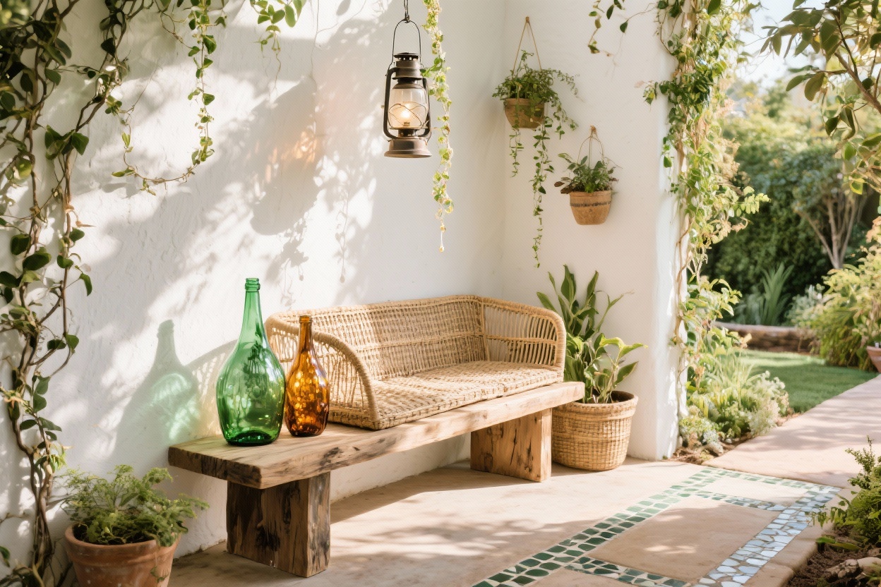 7 Garden Ideas Using Recycled Glass Bottles That Look Instantly Designer