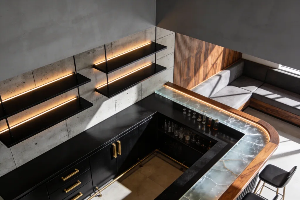 12 Stunning Built-in Bar Ideas for Your Living Room: Chic & Cozy