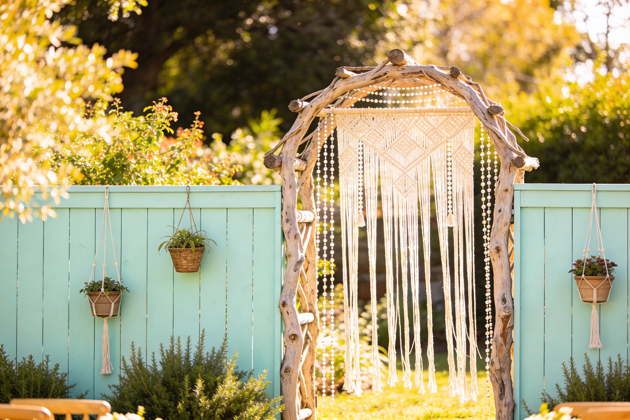 10 Boho Garden Fence Ideas for a Unique Outdoor Look: Chic Tiny Edges