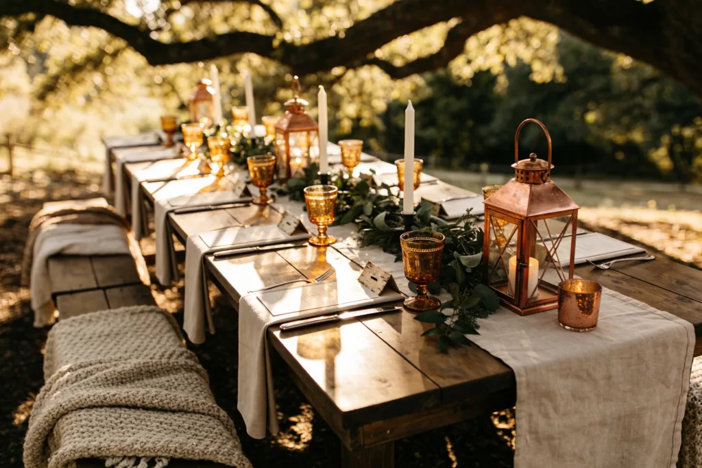 12 Rustic Wedding Table Decor Ideas for a Dream Wedding: Cozy Romance Unfolds